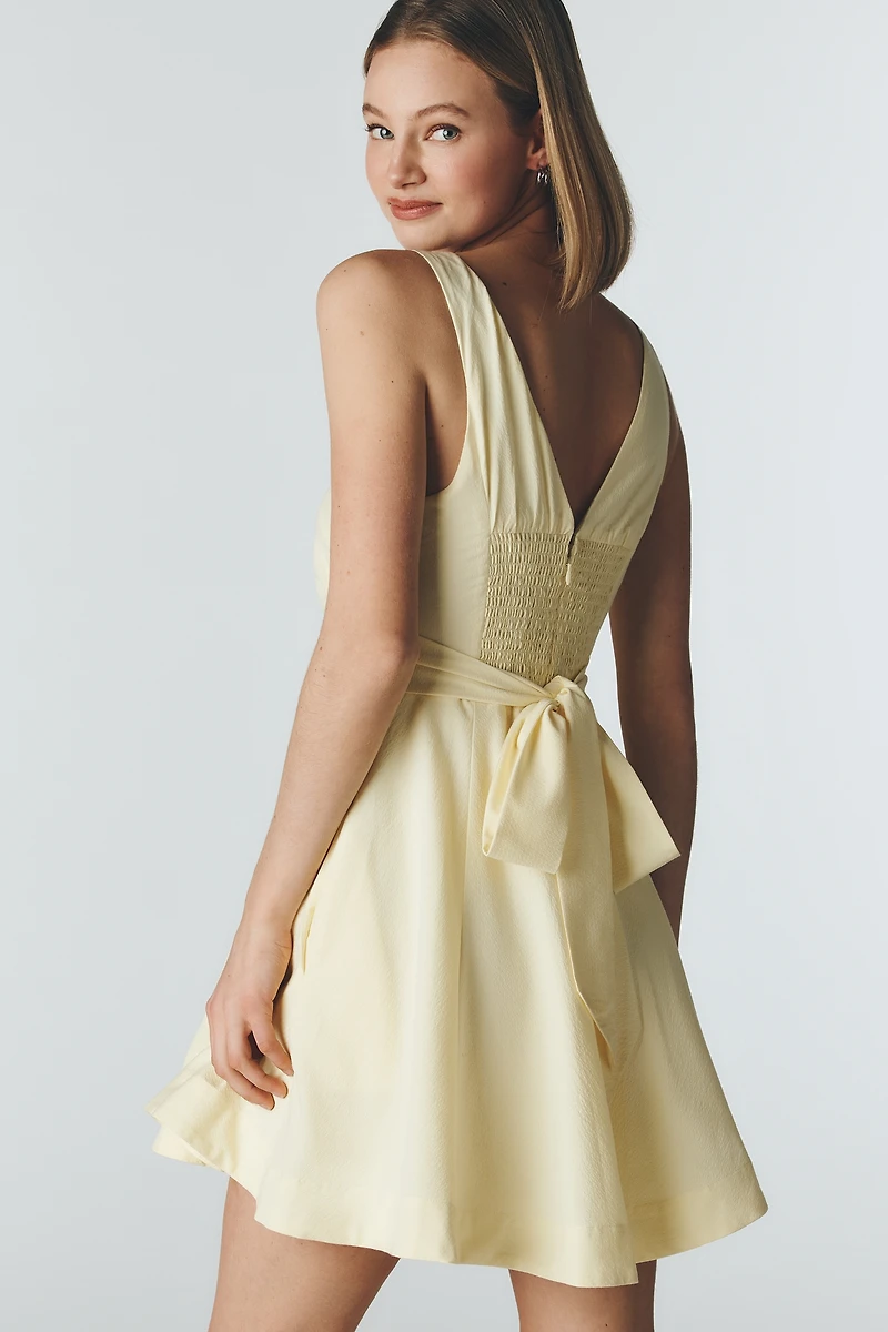 Maeve Sleeveless Wrap Mini Dress