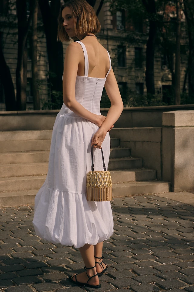 weworewhat sleeveless linen drop waist midi dress WeWoreWhat Sleeveless Linen Drop-Waist Midi Dress at MarketFair Shoppes in  Princeton, NJ