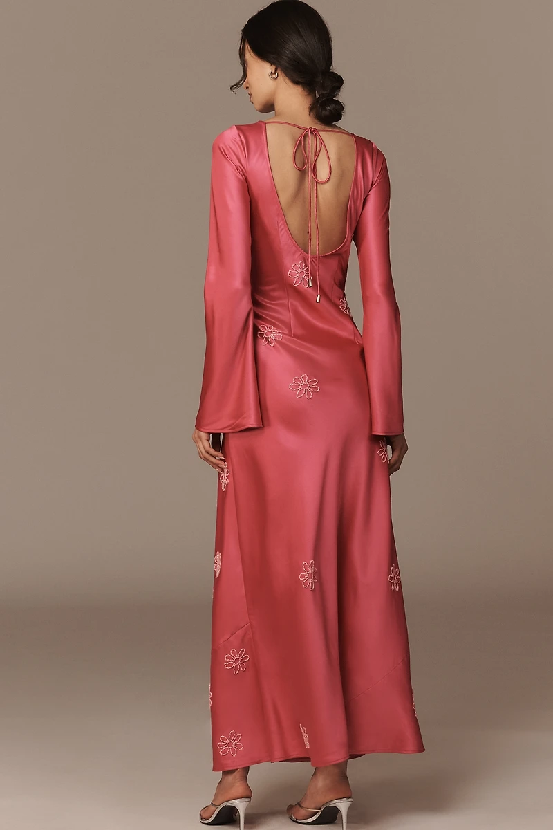 The Wolf Gang Zephora Long-Sleeve Maxi Dress