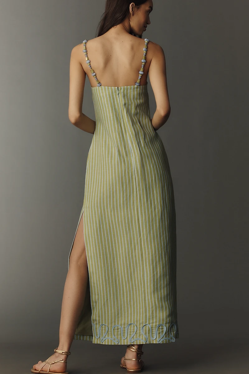 The Wolf Gang Elm Embroidered Maxi Dress