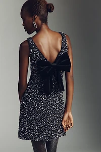 Saylor Kit Sleeveless Sequin-Embellished Mini Dress