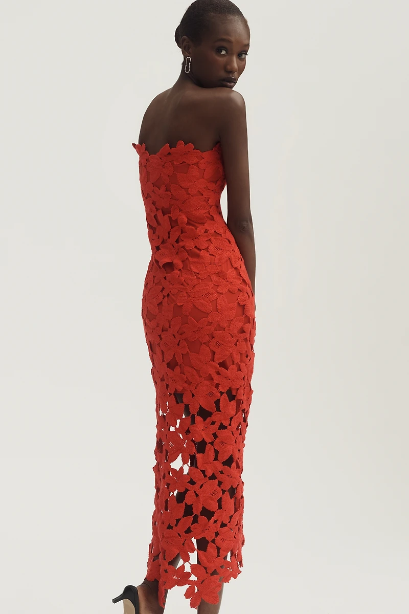 Saylor Philomena Cotton Cutwork Maxi Dress