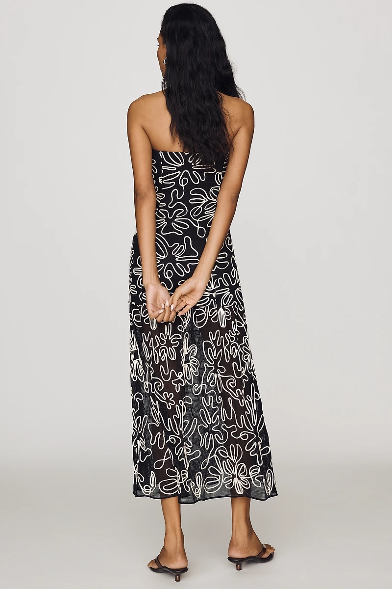 Saylor Kriss Strapless Midi Dress