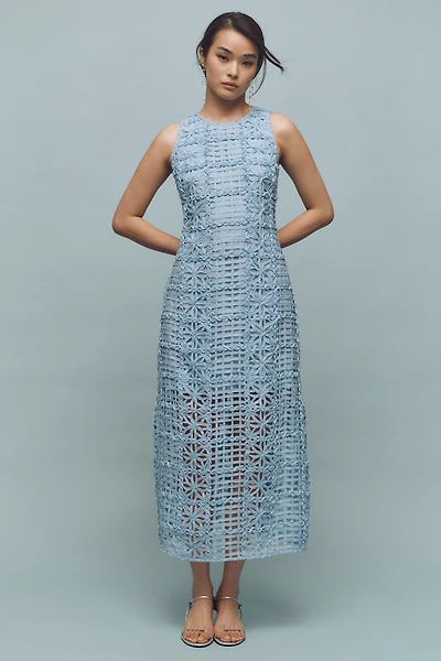 Endless Rose Sleeveless Textured Midi Dress