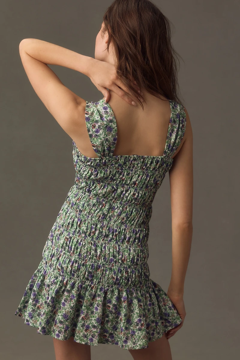 Endless Rose Sleeveless Smocked Mini Dress