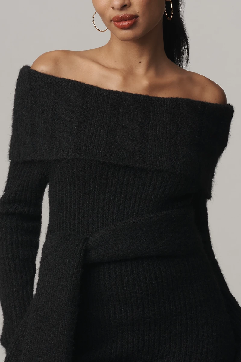 Endless Rose Off-The-Shoulder Sweater Dress