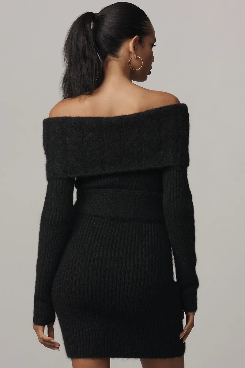 Endless Rose Off-The-Shoulder Sweater Dress