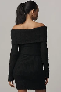 Endless Rose Off-The-Shoulder Sweater Dress