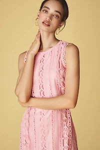 Endless Rose Textured Sleeveless Midi Dress