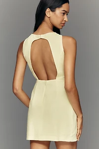 Endless Rose Embellished Floral Boat-Neck Mini Dress