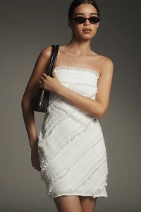 Endless Rose Strapless Textured Fitted Mini Dress