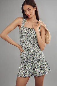 Endless Rose Sleeveless Smocked Mini Dress