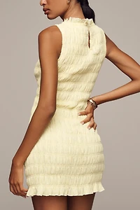 Endless Rose Sleeveless Smocked Mini Dress