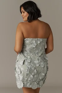 Endless Rose Strapless Floral Embroidered Mini Dress