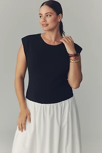 Endless Rose Knit Drop-Waist Fit & Flare Midi Dress