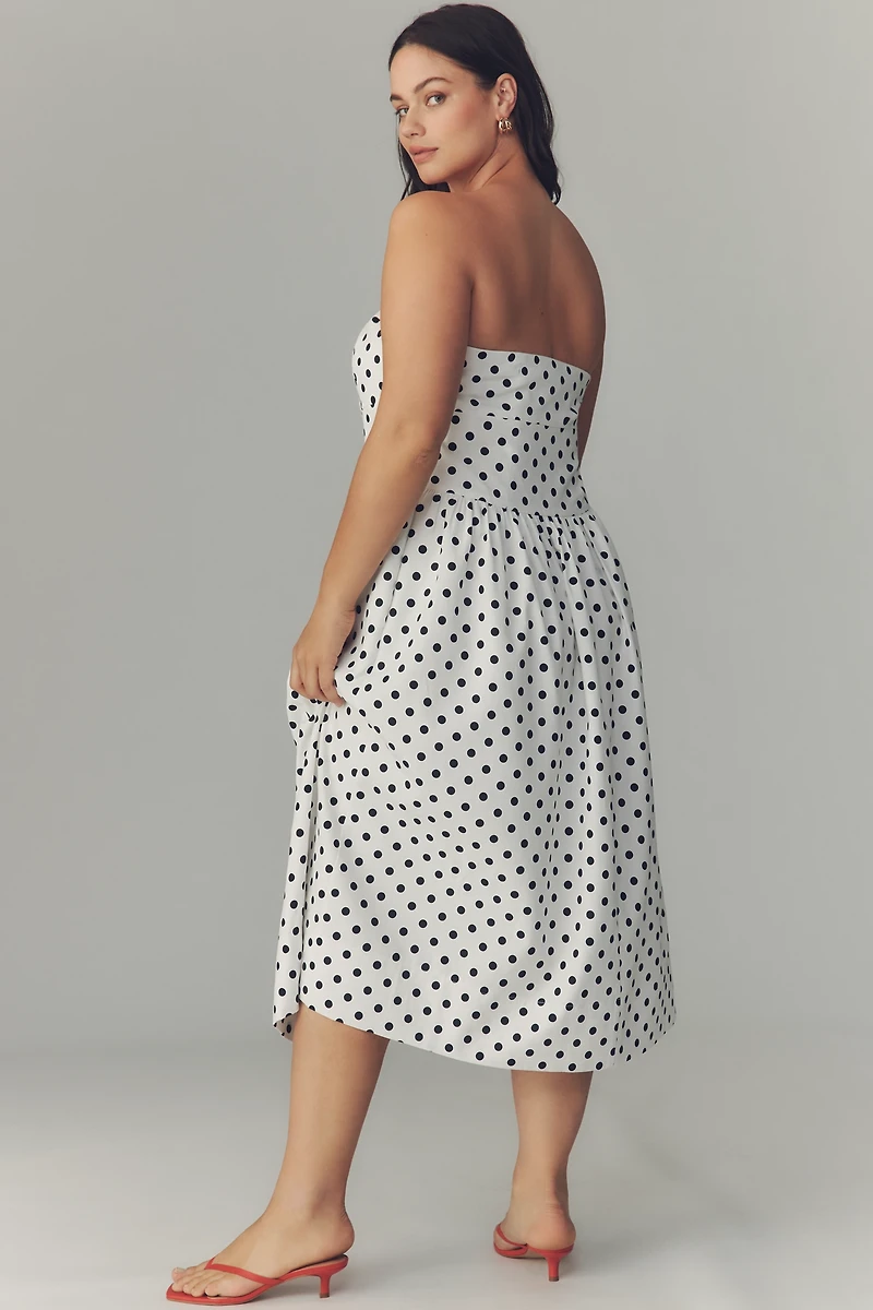 Endless Rose Strapless Drop-Waist Midi Dress