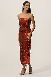 Endless Rose Strapless Sequin Midi Dress