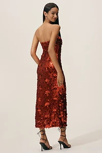 Endless Rose Strapless Sequin Midi Dress