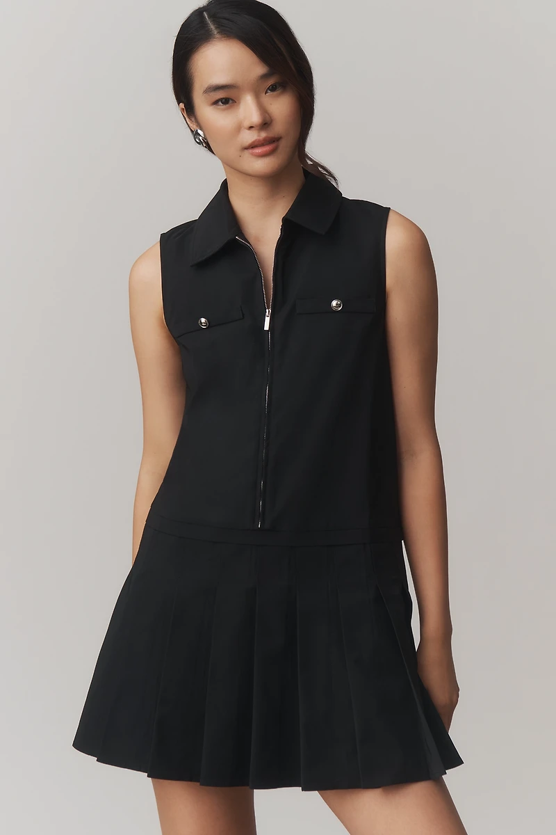 Endless Rose Sleeveless Collared Mini Dress