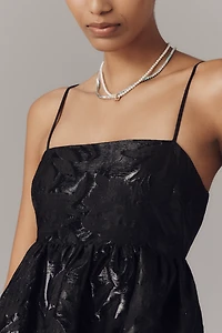 Endless Rose Square-Neck Babydoll Mini Dress
