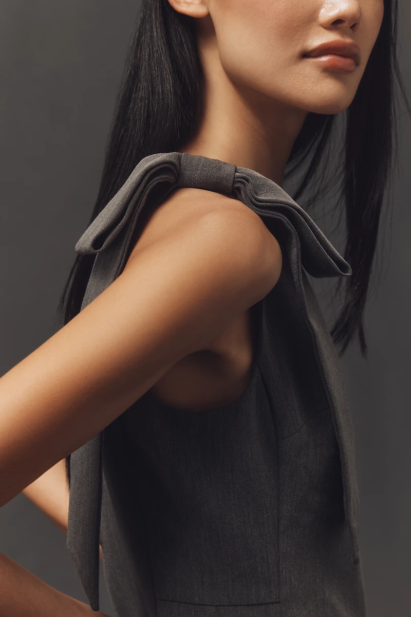 Endless Rose One-Shoulder Bow Mini Dress