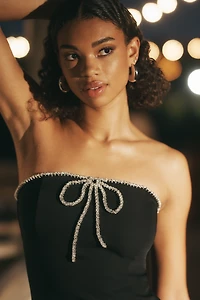 Endless Rose Strapless Bow Mini Dress