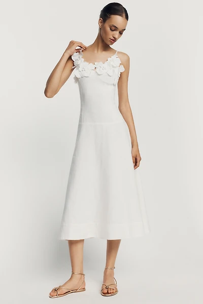 Endless Rose 3D Floral Midi Dress