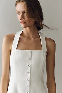Endless Rose Button-Front Midi Dress