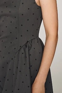 Endless Rose Basque-Waist Midi Dress