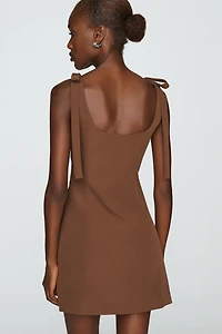 Endless Rose Bow-Strap Shift Dress