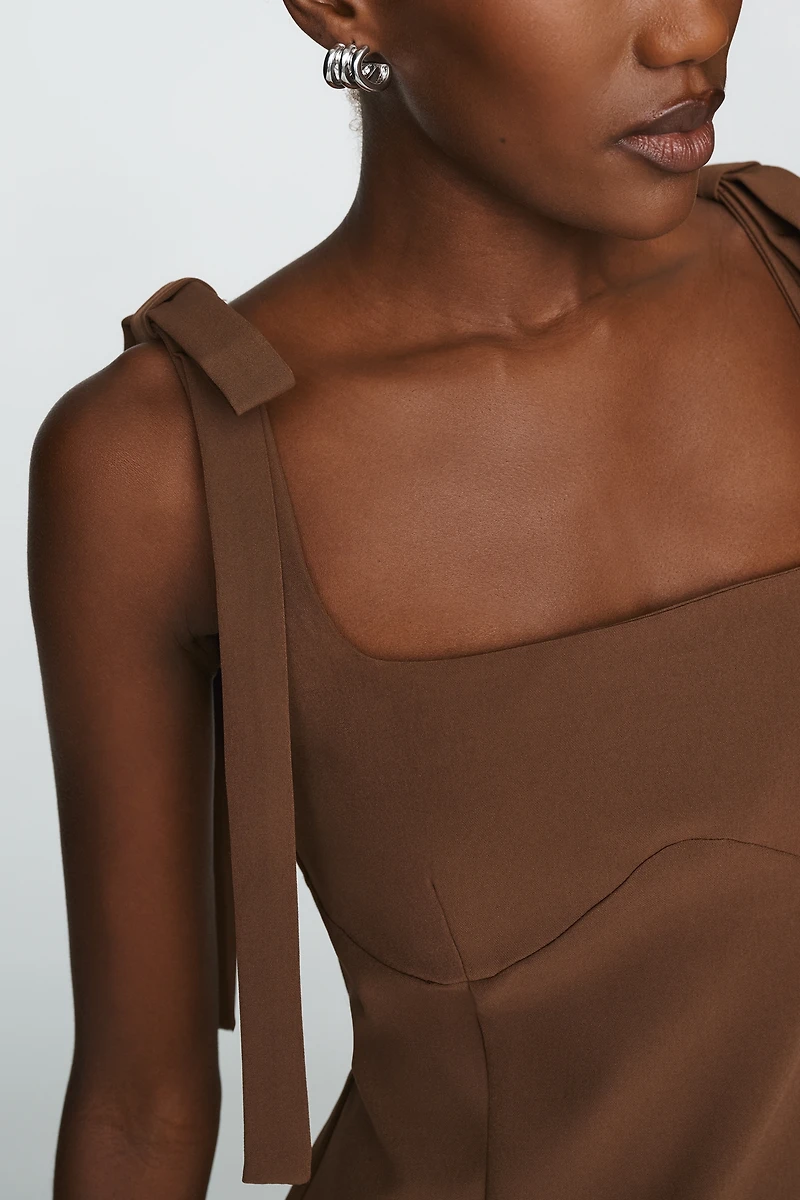 Endless Rose Bow-Strap Shift Dress