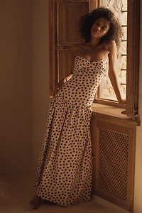 S/W/F Sleeveless Drop-Waist Maxi Dress