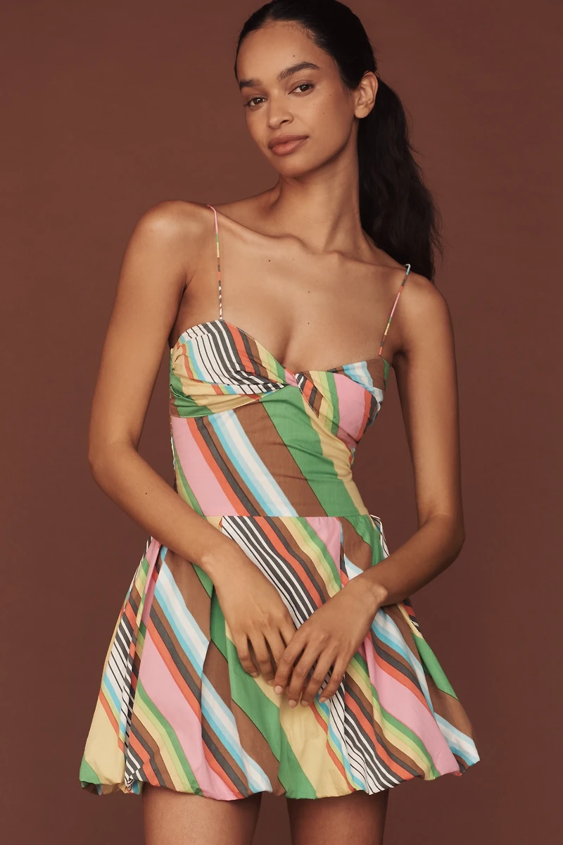 S/W/F Fitted Balloon Mini Dress