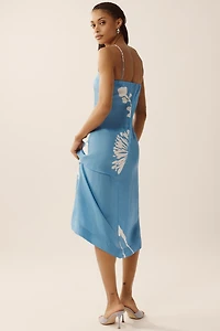 S/W/F Petite Strapless Slip Midi Dress