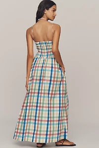 S/W/F Sleeveless Sweetheart A-Line Maxi Dress