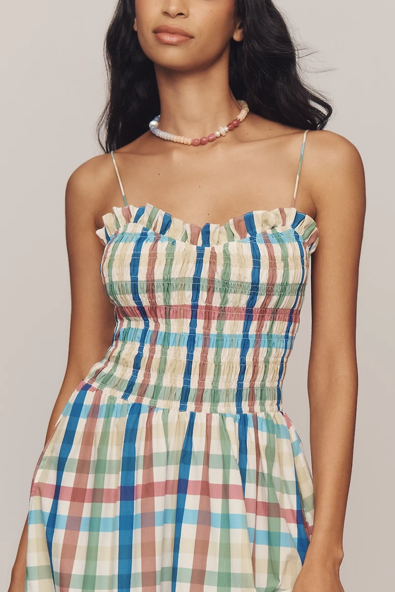 S/W/F Sleeveless Sweetheart A-Line Maxi Dress