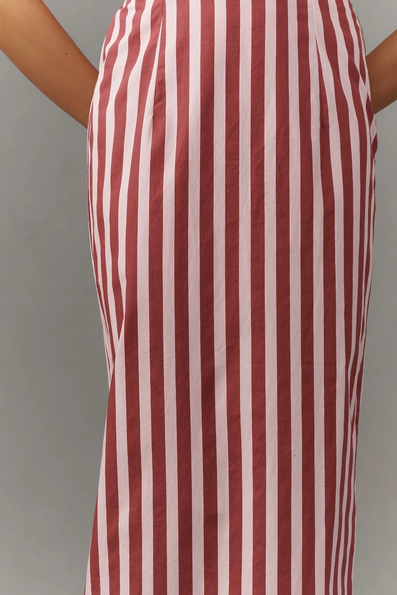 S/W/F Sleeveless Halter Slim Maxi Dress