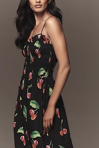 S/W/F Sleeveless Sweetheart A-Line Maxi Dress