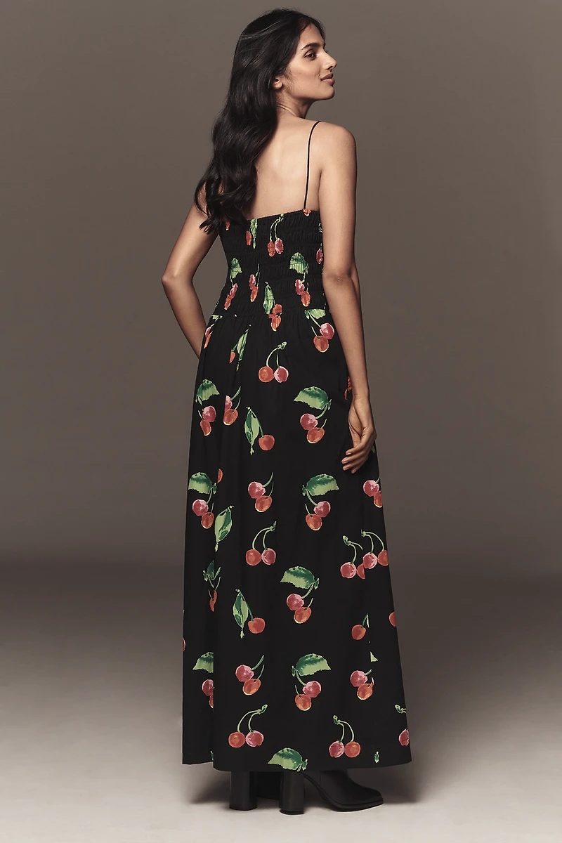 S/W/F Sleeveless Sweetheart A-Line Maxi Dress
