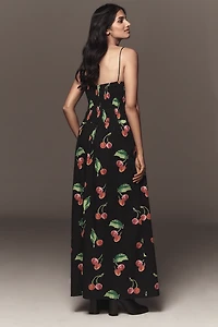 S/W/F Sleeveless Sweetheart A-Line Maxi Dress