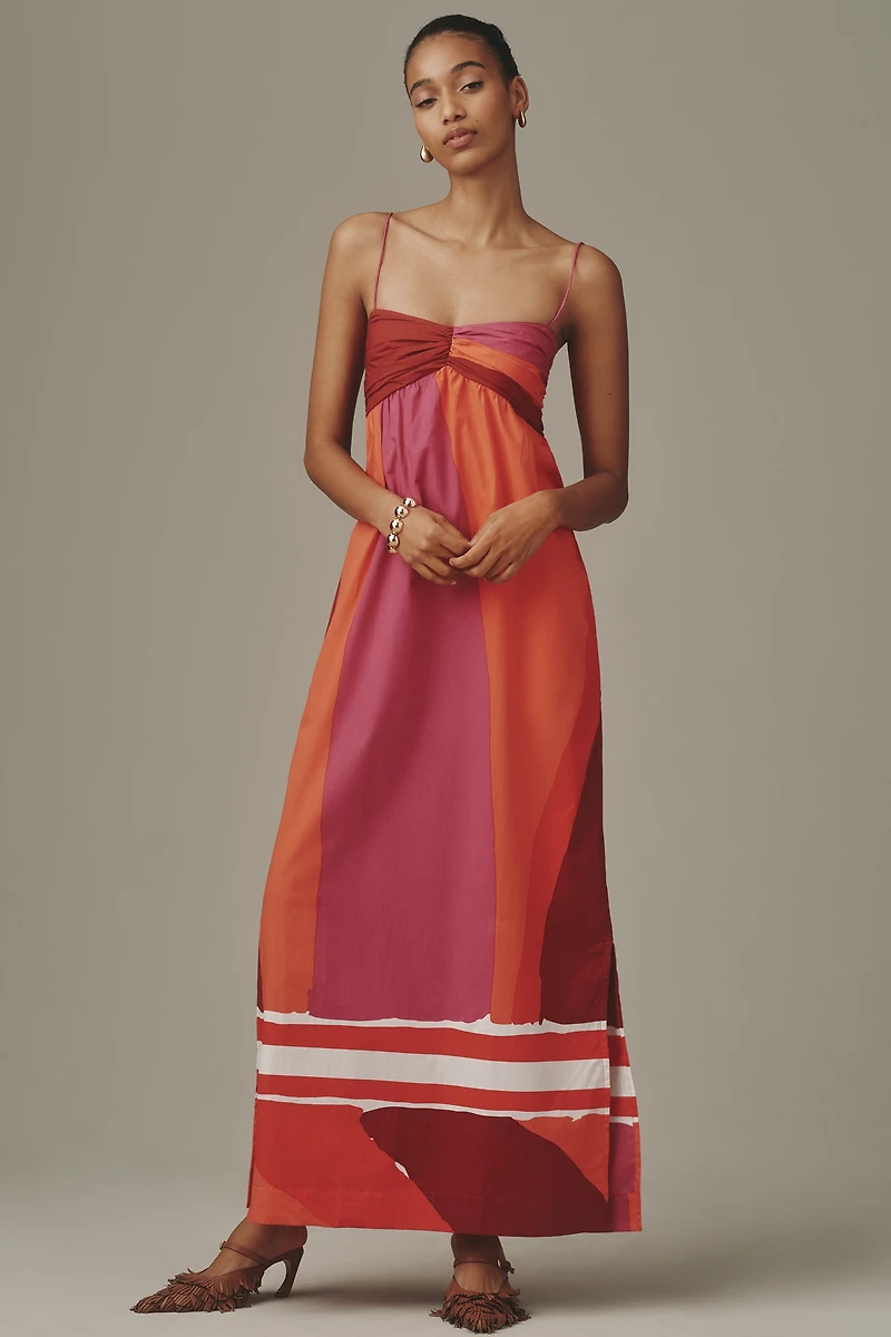 S/W/F Babydoll Cotton Maxi Dress