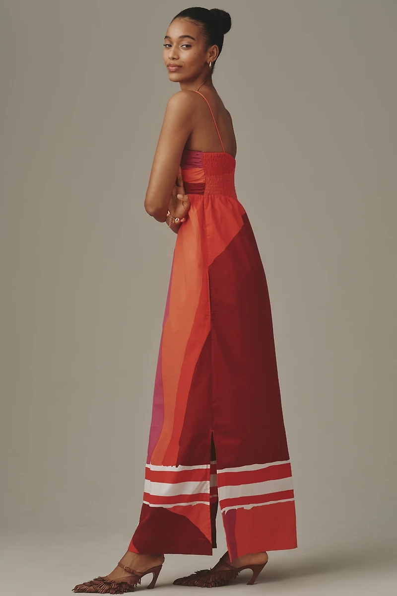 S/W/F Babydoll Cotton Maxi Dress