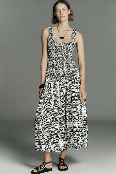 S/W/F Petite Cotton Scoop-Neck Maxi Dress