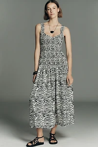 S/W/F Petite Cotton Scoop-Neck Maxi Dress