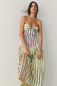 S/W/F Strapless Drop Waist Maxi Dress