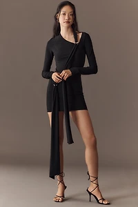 MISHA The Tension Long-Sleeve Jersey Mini Dress