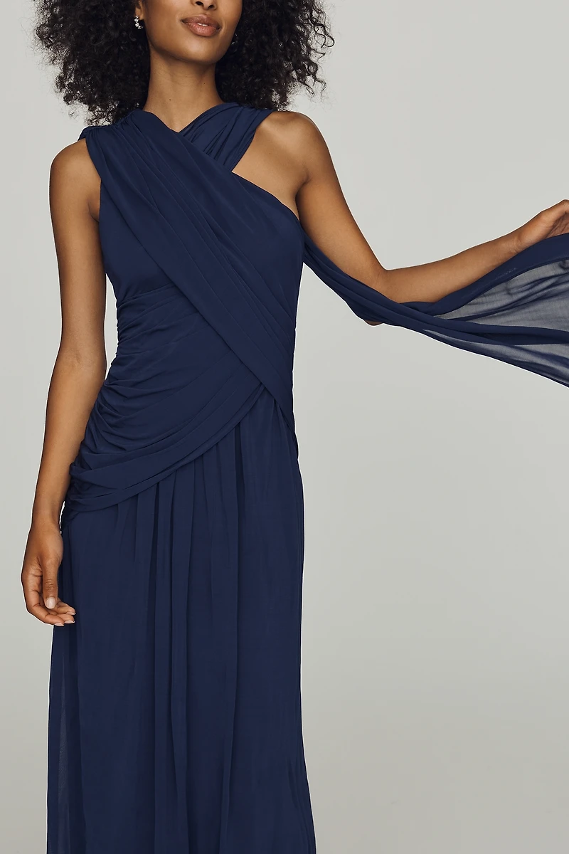 MISHA Hersha Scarf Maxi Dress