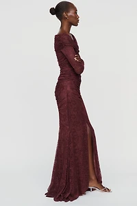 MISHA Kali Long-Sleeve Maxi Dress