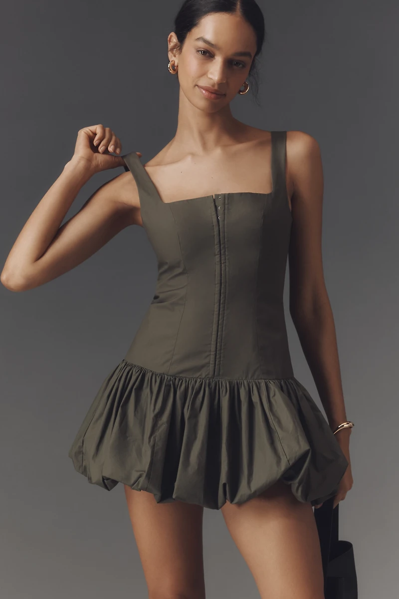 Shona Joy Maiori Square-Neck Bubble Mini Dress