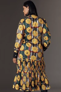 De Loreta Palmera Long-Sleeve Shirt Dress